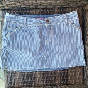 American Eagle - Blue and White Striped Skirt